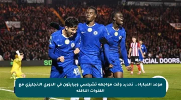 موعد المباراة.. تحديد وقت مواجهة تشيلسي وبرايتون في الدوري الإنجليزي مع القنوات الناقلة
